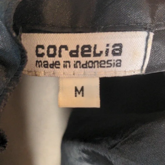 Cordelia Black Ruffle Victorian Duster Jacket Gothic Edwardian Whimsy Goth Sz M - Picture 11 of 12